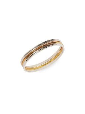 Lucky Brand Dark Magic Set Of Three Crystal Bangle Bracelets