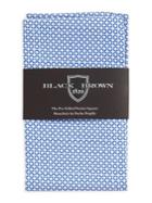 Black Brown Diamond Pre-folded Pocket Square