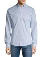 Michael Kors Geometric-print Long-sleeve Button-down Shirt