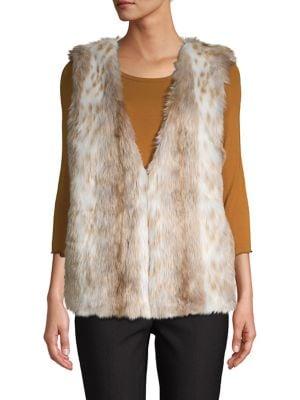 Context Deep V-neck Faux Fur Vest