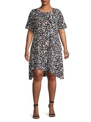 Context Plus Leopard-print Shift Dress