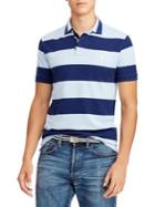 Polo Ralph Lauren Striped Mesh Cotton Polo Shirt