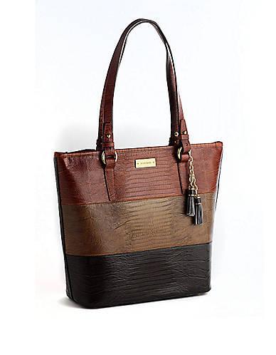 Brahmin Asher Colorblock Leather Tote