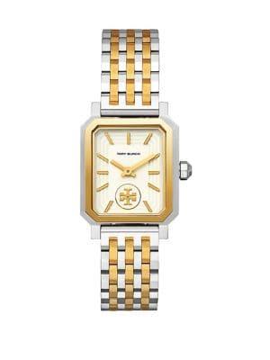 Tory Burch Robinson Two-tone Stainless Steel Bracelet Watch