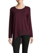 Lord & Taylor Asymmetrical Pullover Top