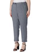 Tahari Arthur S. Levine Plus Chambray Cuffed Pants