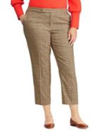 Lauren Ralph Lauren Plus Windowpane Cotton-blend Pants