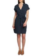1.state Belted Cotton Shirt Dress