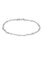 Lord & Taylor Sterling Silver Curb Chain Bracelet