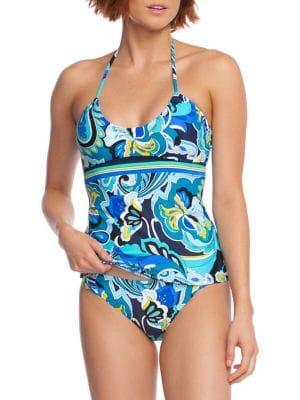 Trina Turk Ipanema Halter Swim Tankini Top
