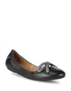 Marc Jacobs Willa Bow Leather Ballet Flats