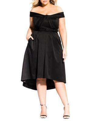 City Chic Plus Grace Kelly A-line Dress