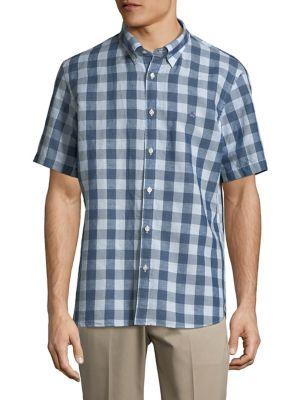 Brooks Brothers Red Fleece Short-sleeve Checkered Shirt