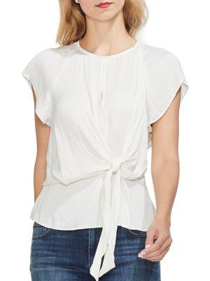 Vince Camuto Sunrise Bay Tie Front Blouse
