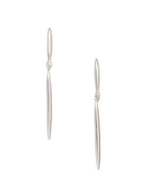 Sole Society Silvertone Double-bar Drop Earrings