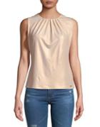 Calvin Klein Shimmering Pleated Top