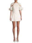 Cmeo Collective Ruffled-sleeve Mini Dress