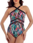 Miraclesuit Pointview One-piece Printed Swimsuit
