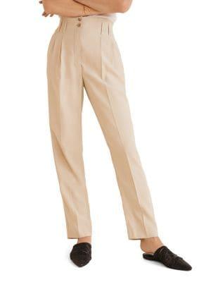 Mango Pleated High-waist Pants