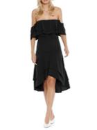Walter Baker Patti Ruffled Off-the-shoulder Dress