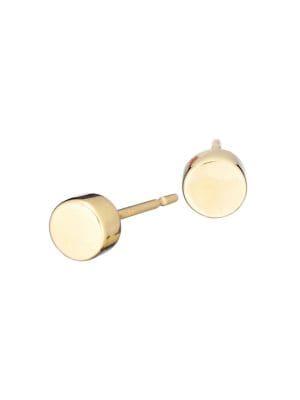 Adina Reyter Core 3d Disc 14k Yellow Gold Stud Earrings