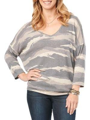 Democracy Printed Stretch Top