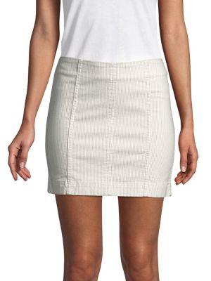 Free People Modern Femme Novelty Stripe Mini Skirt