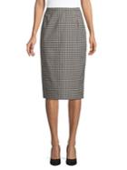 Max Mara Studio Gingham Pencil Skirt