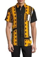 Reason Grecian-border Print Shirt