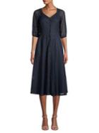Gabby Skye Eyelet Button Front Dress