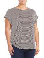 B Collection By Bobeau Katherine Striped Side-tie Top