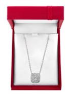 Effy Bouquet 0.48 Tcw Diamond And 14k White Gold Pendant Necklace