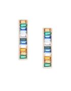Bcbgeneration Multi-colored Australian Crystals And Stud Earrings