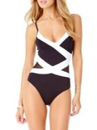 Anne Cole Colorblock One-piece Swimsuit