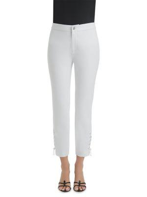 Lysse Stretch Twill Lace-up Ankle Pants