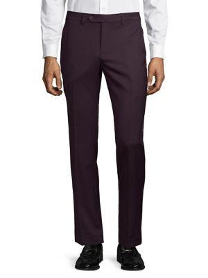 Lord Taylor Flat-front Suit Pants