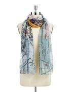 Lord & Taylor Map-print Scarf