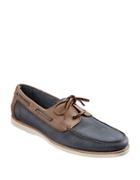 Tommy Bahama Brody Leather Two-tone Boat Shoes