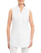Foxcroft Solid Cotton Sleeveless Shirt