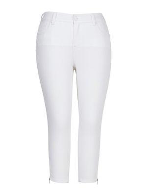 Melissa Mccarthy Seven7 Solid Cotton-blend Jeans