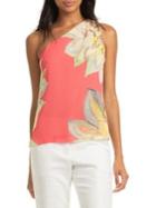 Trina Turk Miami Modern Fontainebleau Floral Georgette Nimah Top