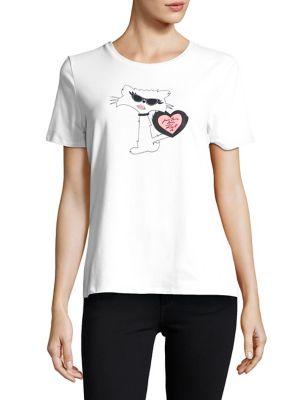 Karl Lagerfeld Paris Choupette Graphic Tee