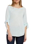 Nic+zoe Casual Friday Tie Sleeve Top