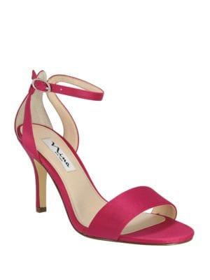 Nina Venetia Satin Ankle-strap Sandals