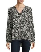 B Collection By Bobeau Floral Blouse