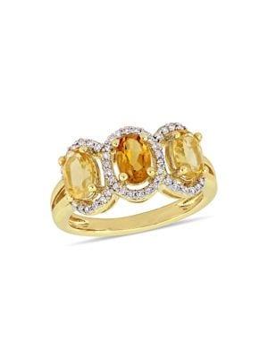 Sonatina Citrine And Diamond Ring