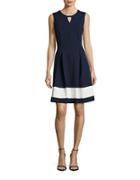 Karl Lagerfeld Paris Colorblock Sleeveless Dress