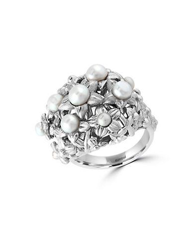 Effy 2.5-4.5mm White Pearl And Sterling Silver Ring