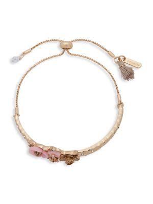 Lonna & Lilly Goldtone Floral Slider Bracelet