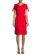 Anne Klein V-neck A-line Dress